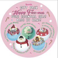 Happy Fizzmas bath bomb gift pack - Happy Fizzmas gift pack  The Christmas Gonk Bath Blaster
Having A Meltdown Bath Blaster, Get Elfy Bath Blaster, All I Want For Christmas Is Unicorn Bath Blaster, Oh Snap! Blaster