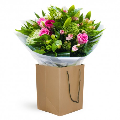 Emerald Kiss Hand Tied Bouquet in a Gift Box