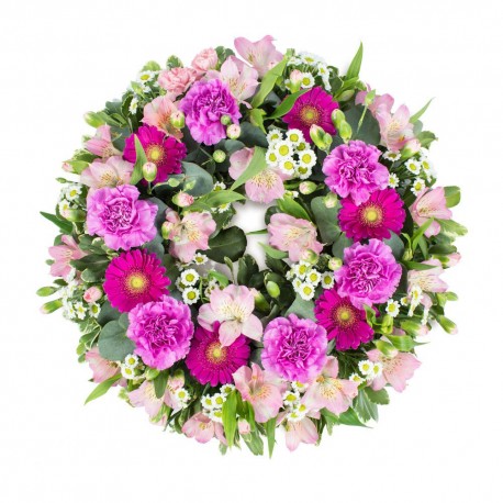 SYM-320 Classic Wreath in Shades of Pink